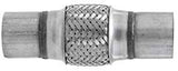 TOTALFLOW TF-57200 Stainless Steel Double Braided Exhaust Flex Pipe-2.25" ID x 8" OAL-Without Extensions