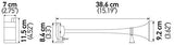 HELLA 013410011 Black 12/24V Air 1-Tone BX Horn Kit