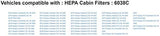 Bosch Automotive 6064C 6064C HEPA Cabin Air Filter Ford Escape, 2001-2006 Mazda Tribute, 2005-2006 Mercury Mariner