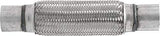 TOTALFLOW TF-57200 Stainless Steel Double Braided Exhaust Flex Pipe-2.25" ID x 8" OAL-Without Extensions