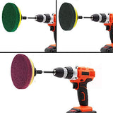GOH DODD Polishing Pads, 11 Pieces 4 Inch Buffing Sponge Pads with Backing Plate and Drill Adapter for Car Sanding, Polishing, Waxing