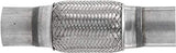 TOTALFLOW TF-57200 Stainless Steel Double Braided Exhaust Flex Pipe-2.25" ID x 8" OAL-Without Extensions