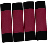 FH Group FH2033RED Steering Wheel Cover (Modernistic and Seat Belt Pads Combo Set Red)