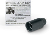 Gorilla Automotive 71673N "The System" Acorn Wheel Locks (7/16" Thread Size) - For 5 Lug Wheels