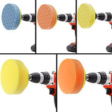 GOH DODD Polishing Pads, 11 Pieces 4 Inch Buffing Sponge Pads with Backing Plate and Drill Adapter for Car Sanding, Polishing, Waxing