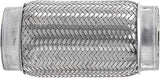 TOTALFLOW TF-57200 Stainless Steel Double Braided Exhaust Flex Pipe-2.25" ID x 8" OAL-Without Extensions