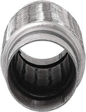 TOTALFLOW TF-57200 Stainless Steel Double Braided Exhaust Flex Pipe-2.25" ID x 8" OAL-Without Extensions