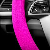 FH Group FH3001HOTPINK Pink Steering Wheel Cover (Silicone Snake Pattern Massaging grip in Hot Color-Fit Most Car Truck Suv or Van)