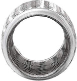 TOTALFLOW TF-57200 Stainless Steel Double Braided Exhaust Flex Pipe-2.25" ID x 8" OAL-Without Extensions