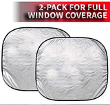 Custom Accessories 17951 28 1/2-Inch x 31 1/2-Inch Nylon Loop Solar Shield Sunshade, 2 Piece