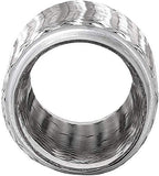 TOTALFLOW TF-57200 Stainless Steel Double Braided Exhaust Flex Pipe-2.25" ID x 8" OAL-Without Extensions