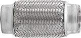 TOTALFLOW TF-57200 Stainless Steel Double Braided Exhaust Flex Pipe-2.25" ID x 8" OAL-Without Extensions
