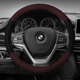 FH Group FH2033RED Steering Wheel Cover (Modernistic and Seat Belt Pads Combo Set Red)