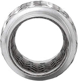 TOTALFLOW TF-57200 Stainless Steel Double Braided Exhaust Flex Pipe-2.25" ID x 8" OAL-Without Extensions