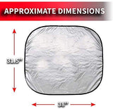 Custom Accessories 17951 28 1/2-Inch x 31 1/2-Inch Nylon Loop Solar Shield Sunshade, 2 Piece
