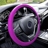 FH Group FH3001HOTPINK Pink Steering Wheel Cover (Silicone Snake Pattern Massaging grip in Hot Color-Fit Most Car Truck Suv or Van)