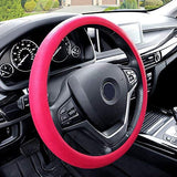 FH Group FH3001HOTPINK Pink Steering Wheel Cover (Silicone Snake Pattern Massaging grip in Hot Color-Fit Most Car Truck Suv or Van)