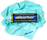 Clean Tools 46149 The Absorber Synthetic Drying Chamois, 27" x 17", Aqua