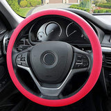 FH Group FH3001HOTPINK Pink Steering Wheel Cover (Silicone Snake Pattern Massaging grip in Hot Color-Fit Most Car Truck Suv or Van)