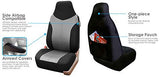 FH Group Red/Black FB089REDBLACK102 Neosupreme Car Seat Cushion Set of Two Front Bucket Covers Quality, Water Resistant, Non-Slip Backing, Easy Installation