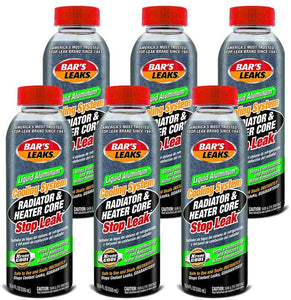 Bar's Leaks 1186-6PK Liquid Aluminum Stop Leak - 16.9 oz, (Pack of 6)