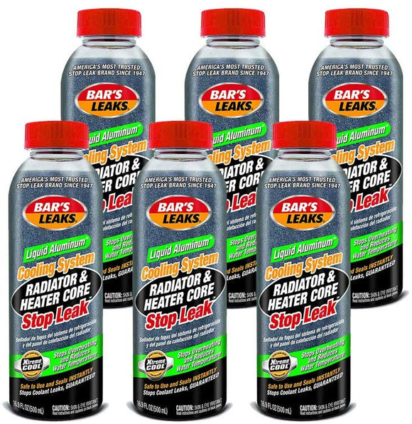 Bar's Leaks 1186-6PK Liquid Aluminum Stop Leak - 16.9 oz, (Pack of 6)