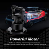 Avid Power Polisher, 6-inch Dual Action Random Orbital Car Buffer Polisher Waxer with Variable Speed, 3 Foam Pads for Car Polishing and Waxing, AEP127
