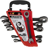 Performance Tool Black 6pc Blk W1166 6 Piece SAE Combination Ratchet Wrench Set | Premium Drop Forged Alloy Steel | Oil & Corrosion Resistant Finish | Sizes: 5/16, 3/8, 7/16, 1/2, 9/16, 5/8"