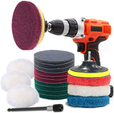 GOH DODD Polishing Pads, 11 Pieces 4 Inch Buffing Sponge Pads with Backing Plate and Drill Adapter for Car Sanding, Polishing, Waxing
