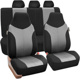 FH Group Red/Black FB089REDBLACK102 Neosupreme Car Seat Cushion Set of Two Front Bucket Covers Quality, Water Resistant, Non-Slip Backing, Easy Installation