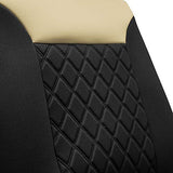 FH Group Red/Black FB089REDBLACK102 Neosupreme Car Seat Cushion Set of Two Front Bucket Covers Quality, Water Resistant, Non-Slip Backing, Easy Installation