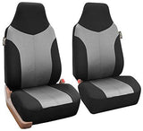 FH Group Red/Black FB089REDBLACK102 Neosupreme Car Seat Cushion Set of Two Front Bucket Covers Quality, Water Resistant, Non-Slip Backing, Easy Installation