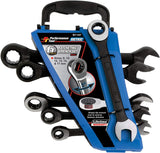 Performance Tool Black 6pc Blk W1166 6 Piece SAE Combination Ratchet Wrench Set | Premium Drop Forged Alloy Steel | Oil & Corrosion Resistant Finish | Sizes: 5/16, 3/8, 7/16, 1/2, 9/16, 5/8"