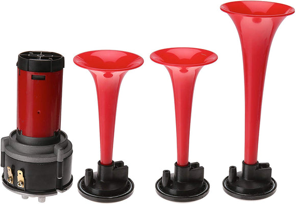 HELLA 013410011 Black 12/24V Air 1-Tone BX Horn Kit