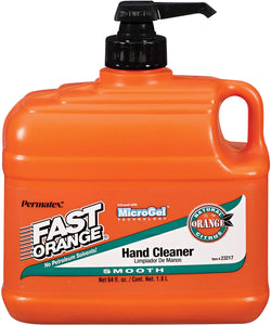 Permatex 23217-6PK Fast Orange Smooth Lotion Hand Cleaner with Pump - 1/2 Gallon, (Pack of 6)