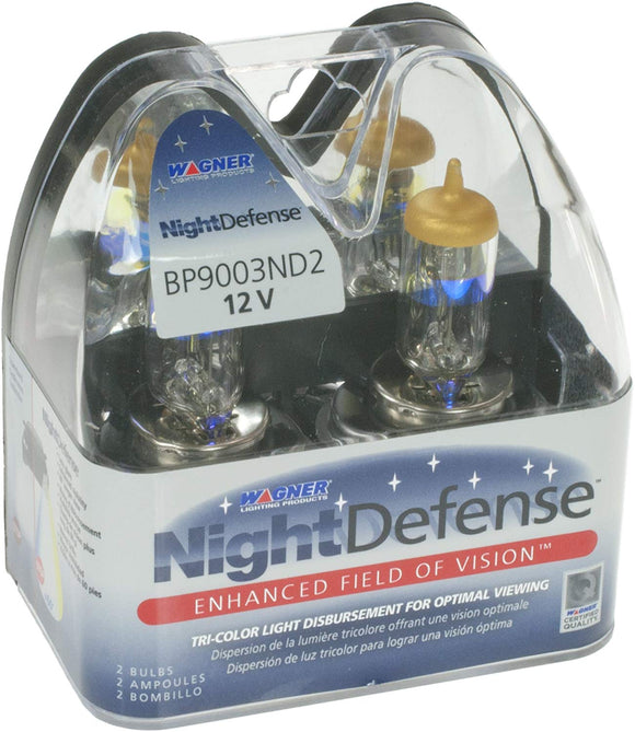 Wagner 9004 NightDefense Replacement Bulb, (Pack of 2)
