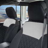 FH Group Red/Black FB089REDBLACK102 Neosupreme Car Seat Cushion Set of Two Front Bucket Covers Quality, Water Resistant, Non-Slip Backing, Easy Installation