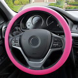 FH Group FH3001HOTPINK Pink Steering Wheel Cover (Silicone Snake Pattern Massaging grip in Hot Color-Fit Most Car Truck Suv or Van)