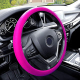 FH Group FH3001HOTPINK Pink Steering Wheel Cover (Silicone Snake Pattern Massaging grip in Hot Color-Fit Most Car Truck Suv or Van)