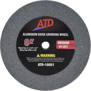 ATD Tools 10551 6" Medium Replacement Grit Grinding Wheel