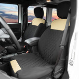 FH Group Red/Black FB089REDBLACK102 Neosupreme Car Seat Cushion Set of Two Front Bucket Covers Quality, Water Resistant, Non-Slip Backing, Easy Installation
