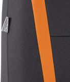 FH Group FB032ORANGE114 Orange Unique Flat Cloth Car Seat Cover (w. 4 Detachable Headrests and Solid Bench)