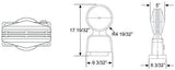 Blazer C48AW LED Strobe Beacon with Magnetic Base, Amber