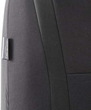FH Group FB032ORANGE114 Orange Unique Flat Cloth Car Seat Cover (w. 4 Detachable Headrests and Solid Bench)