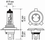 HELLA H4 24V Standard Halogen Bulb, 75/70W
