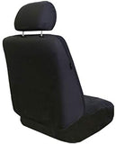 FH Group FB032ORANGE114 Orange Unique Flat Cloth Car Seat Cover (w. 4 Detachable Headrests and Solid Bench)