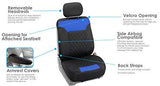 FH Group Red/Black FB089REDBLACK102 Neosupreme Car Seat Cushion Set of Two Front Bucket Covers Quality, Water Resistant, Non-Slip Backing, Easy Installation