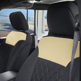 FH Group Red/Black FB089REDBLACK102 Neosupreme Car Seat Cushion Set of Two Front Bucket Covers Quality, Water Resistant, Non-Slip Backing, Easy Installation